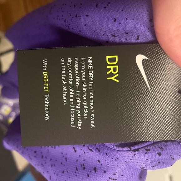 Nike Purple Tennis Short-Sleeve Polo - Picture 4 of 5